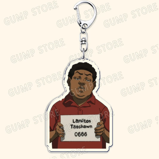 The Boondocks: Keychains for Accessories Bag Huey Riley Scarface Freeman Keyrings Jewelry Fans Gifts
