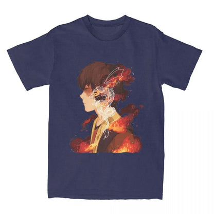 Avatar The Last Airbender: Zuko T-Shirt Men 100%Cotton Short Sleeve Round Neck Summer Tops