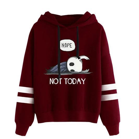 Hollow Knight: Nope Not Today Hoodie Vintage 90s Merch Pullover Merch Tracksuit Hoodie Sweatshirt Fashion Pullover