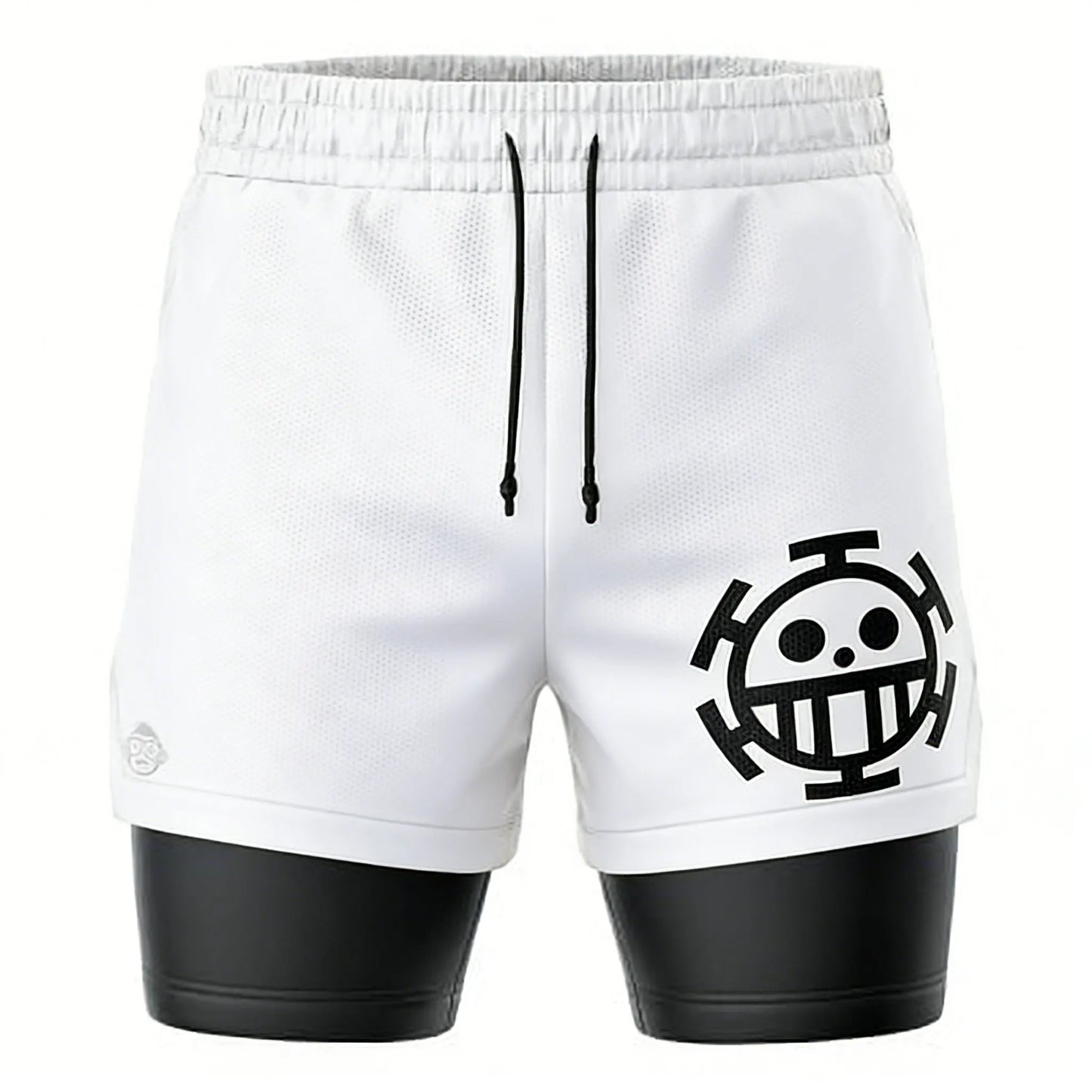 One Piece: Mesh Double-layer Shorts Streetwear Anime Summer 2026 New Y2k Casual Running Gym Workout Quick-drying Pants