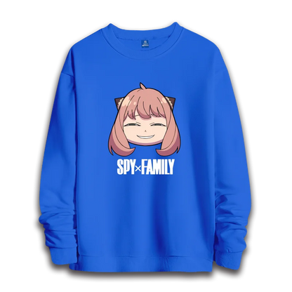 Spy x Family: anime sweatshirts  women's round neck top couple round neck hoodie couple loose casual fashion