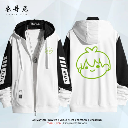 Blue Lock: Isagi Yoichi Nagi Seishiro Cosplay Costum Long Sleeve Print Jacket Zipper Hoodie Women Men FashionHooded Costumes Couple Jacket