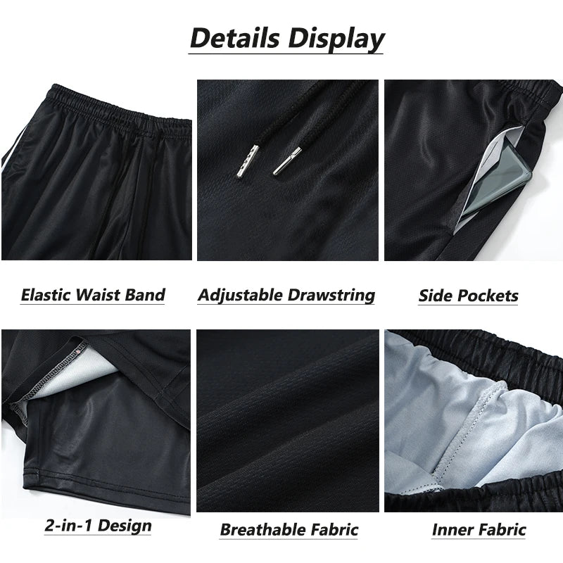 Baki Hanma: Gym Workout Shorts Athletic Quick Dry 2 in 1 Compression Shorts