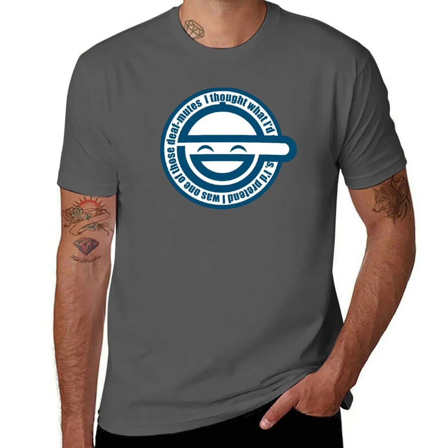 Ghost in The Shell: Laughing Man - T-Shirt anime blacks designer t shirt men