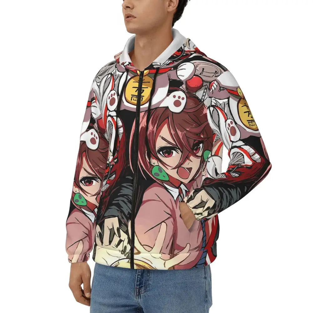 Dandadan: Zipper Hoodies Hip Hop Pullover Autumn Winter Men Women Sweatshirts Long Sleeve Tops