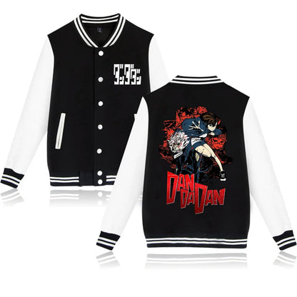 Dandadan: Hoodie Baseball Uniform Jacket Women Men Dan Da Dan Ayase Momo Baseball Jacket Hoodie Harajuku