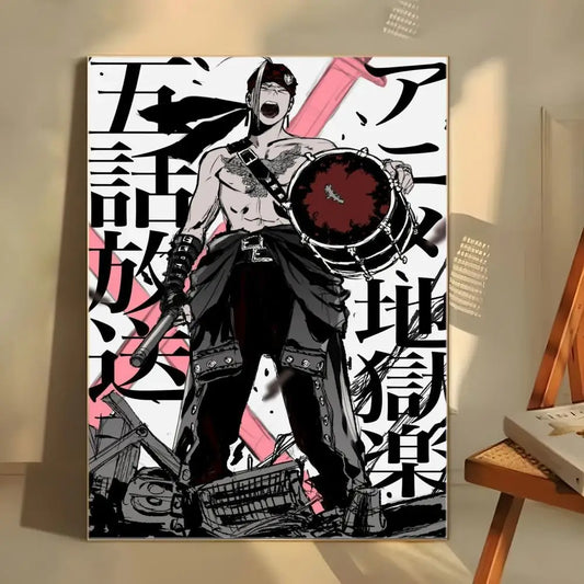Hell's Paradise: Classic anime  Poster  Self-adhesive Art Waterproof Paper Sticker Coffee House Bar Room Wall Decor
