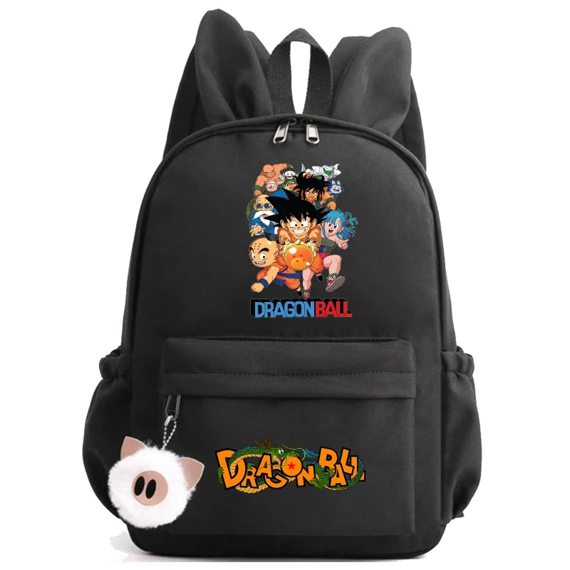 Dragon Ball: Backpack for Rucksack Rabbit Ears Casual School Bag Lunch Bag Birthday Gift Women Mochilas