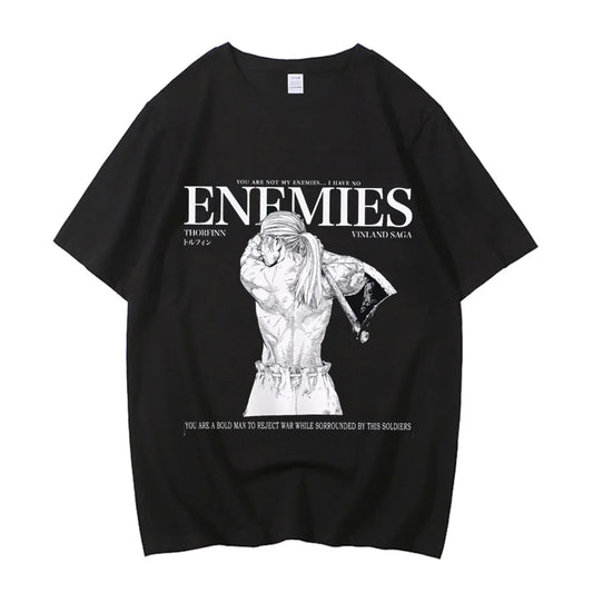 Vinland Saga: Manga Graphic T-shirt Thorfinn  T Shirt Men Women Clothing High Quality Summer 100% Cotton Short Sleeve Tees