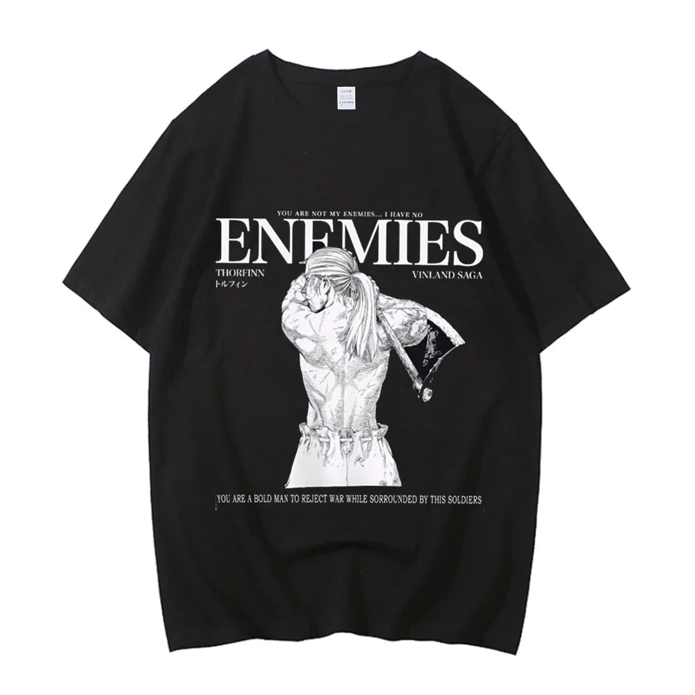 Vinland Saga: Manga Graphic T-shirt Thorfinn  T Shirt Men Women Clothing High Quality Summer 100% Cotton Short Sleeve Tees
