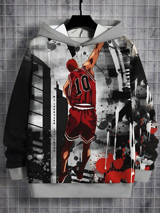 Slam Dunk: (KIDS) 3D Print All Seasons Children Casual Sweatshirt Cool Pullover Tops Unisex Clothes Boy Girl Hoodies