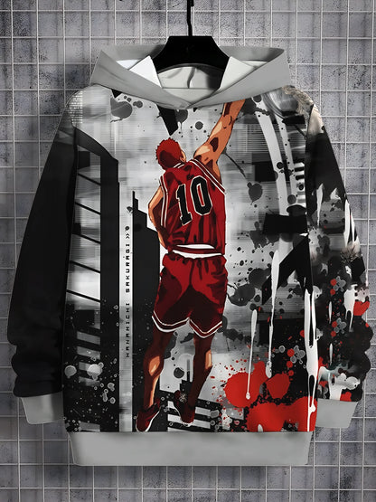 Slam Dunk: (KIDS) 3D Print All Seasons Children Casual Sweatshirt Cool Pullover Tops Unisex Clothes Boy Girl Hoodies