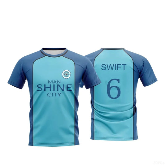 2026 Blue Lock Manshine City Uniform Shirt T-shirt NAGI Japanese Anime Role Playing Top Men's and Women's Maillot