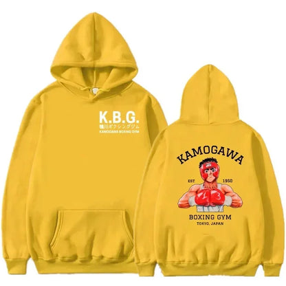 Hajime No Ippo: Kamogawa Boxing Gym Hoodie Women Men Sweatshirt Sport Coat KGB Graphic Clothing Harajuku Streetwear Tops
