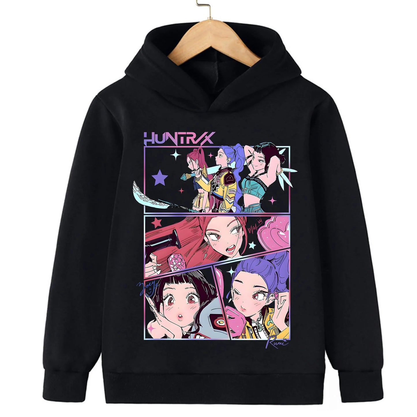 KPop Demon Hunters : Toddler Girl Clothes Demon Hunters Fashion Hoodie Clothes Child Girl Movie New Sweatshirts Casual Tops