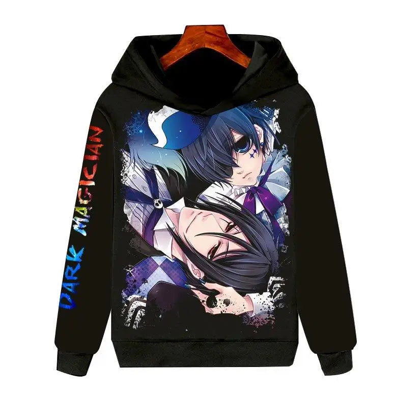 Black Butler: Long Sleeve Hoodie 3D Clothing Unisex Warmth Youth Fashion Sports Cartoon Anime Design Not Deformable