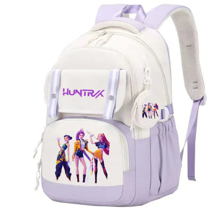 KPop Demon Hunters: Backpack Print Capacity Lightweight Daypack Schoolbag Girl Casual Travel Commute Bag