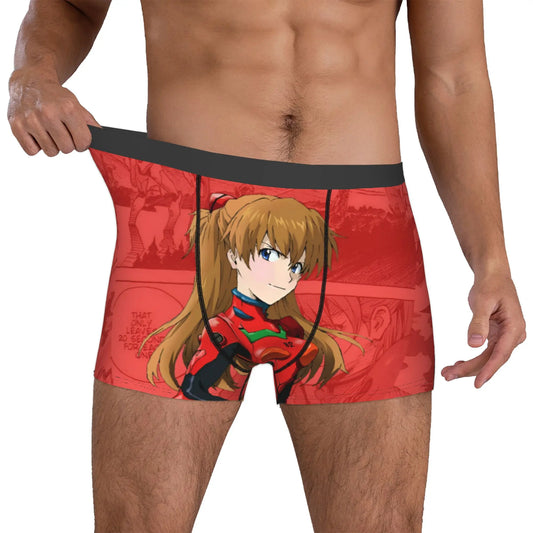 Evangelion: Underwear Mecha Style Doomsday Animation Boxer Briefs Stretch Shorts Panties Underpants