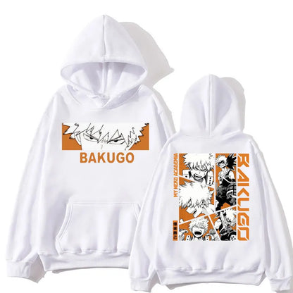 My Hero Academia: Hoodie Bakugou Katsuki Trend Harajuku Manga Long Sleeve Men Women Fleece Loose Pullover Streetwear