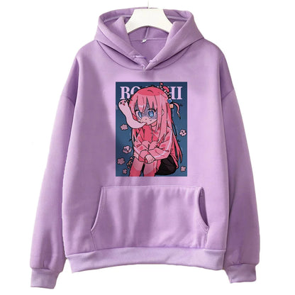 Bocchi the Rock:hoodies fashion tops cartoon 2026 cute harajuku Female Sport Coat
