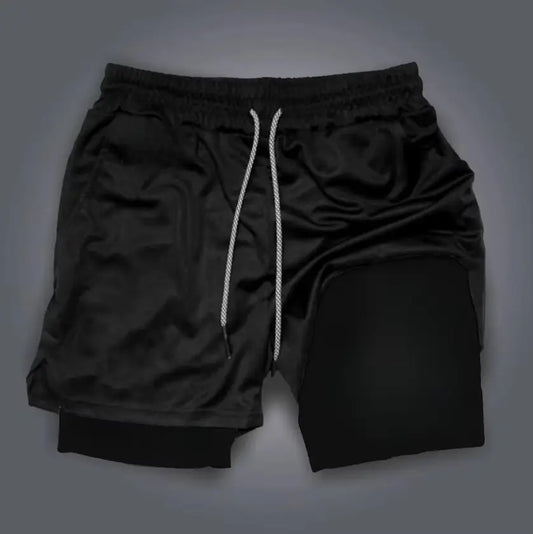 One Piece: Mesh Double-layer Shorts Streetwear Anime Summer 2026 New Y2k Casual Running Gym Workout Quick-drying Pants