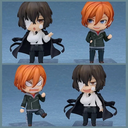 Bungo Stray Dogs: 10cm Anime Cute Nakahara Action Figure  Figurine Edogawa Rampo Figure Dazai Osamu Toy Model PVC Collection Gift
