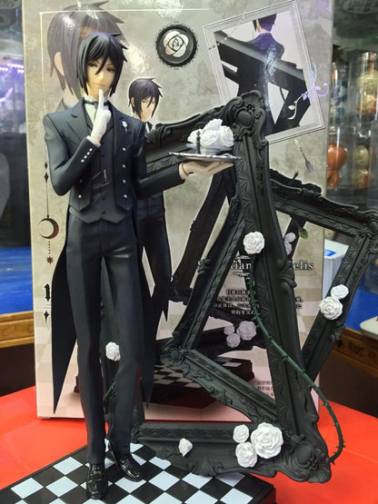 Black Butler: Ciel Phantomhive Sebastian Michaelis Anime Figure Model Statue Boys Collection Desktop Decoration Ornament Toy