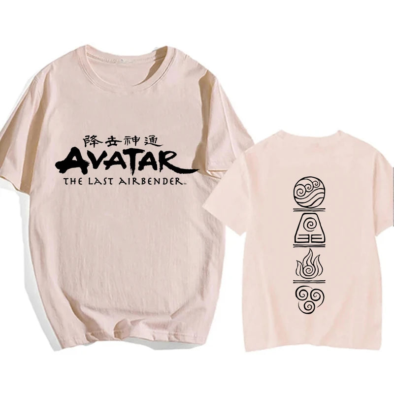 Avatar The Last Airbender: Y2k Shirt Streetwear Appa Yip Casual Tshirt Hip Hop Harajuku Tees Tops Fashion Mange T-shirt Clothes