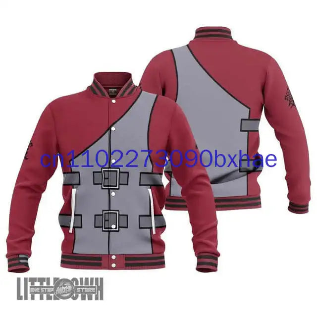 Naruto: 2025 Spring and Autumn New Baseball Jacket 3D Printed Anime Street Fashion Jacket