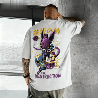 Dragon Ball: Beerus Anime Graphic T-shirt Men Women Cotton Short Sleeve Tee Streetwear Casual Top New Summer Fashion Y2k Clothes