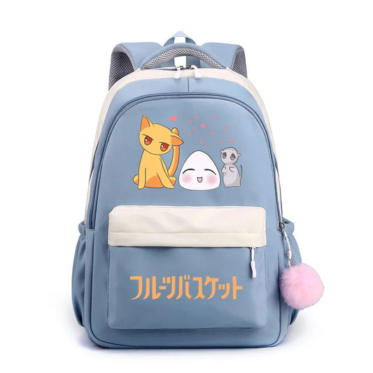 Fruits Basket: Backpacks Teenage School Bags Cute Cartoon Anime Backpacks Large Capacity Backpacks Manga Backpacks