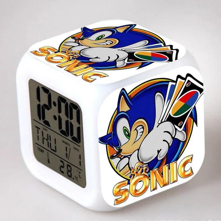 Sonic the Hedgehog: Alarm Clock Creative 8x8x8cm LED Cube with Light Display Time Week Month