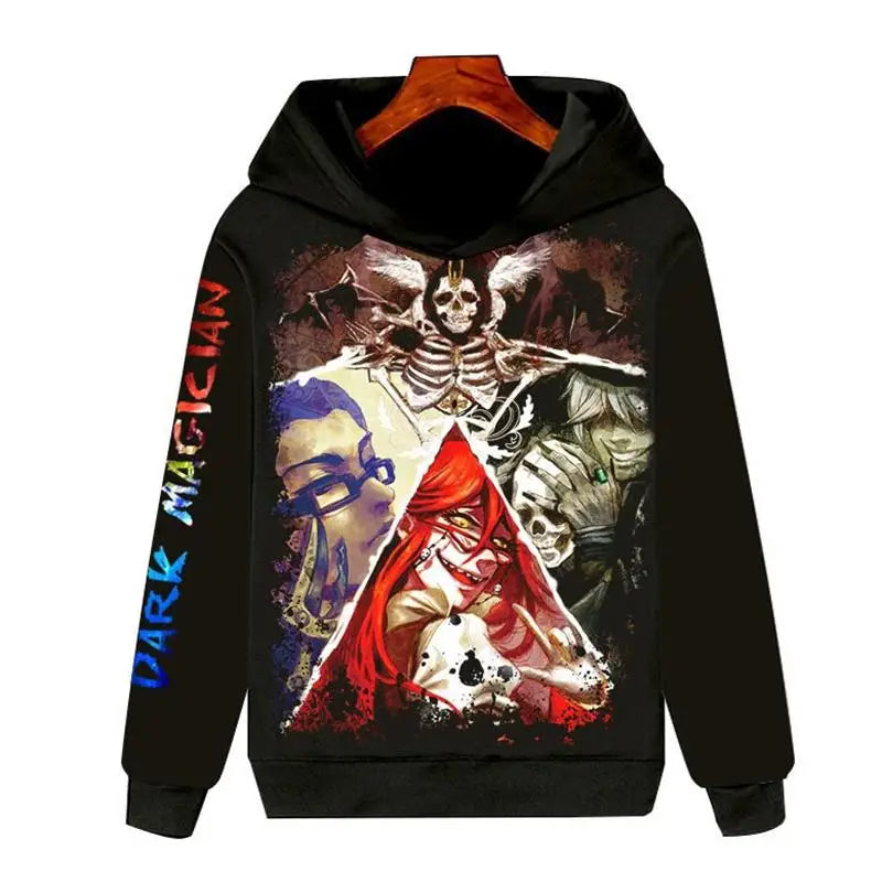 Black Butler: Long Sleeve Hoodie 3D Clothing Unisex Warmth Youth Fashion Sports Cartoon Anime Design Not Deformable