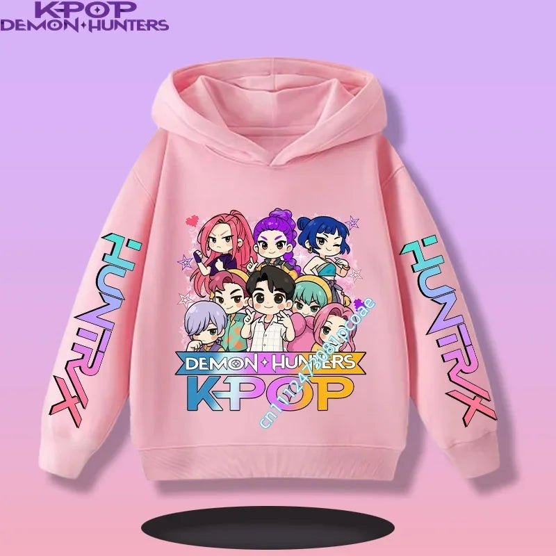 KPop Demon Hunters:  Children's Sweatshirt Girls' Clothes Girls' Sweatshirt New Fall and Winter New Cute Fashion Hoodie