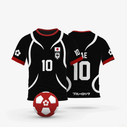 Blue Lock: Japan U20 Black Cartoon Anime Cosplay Men Jersey Summer Short Sleeve Children Tee Tops Quick-dry Fashion Women T-shirt