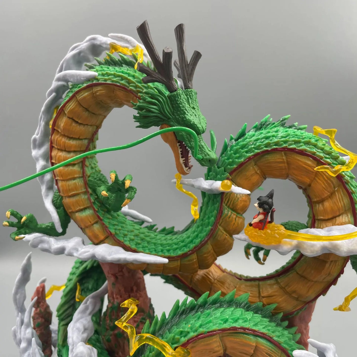 Dragon Ball: 24cm  Anime Figure Shenron Figure Goku And Shenron Figurine Model Pvc Statue Doll Collection Room Toy Gifts