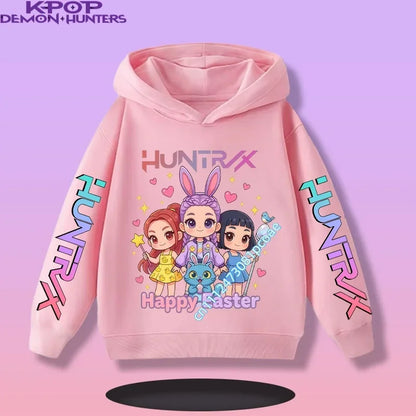 KPop Demon Hunters: Saja Boys Hoodie Boys Girls Long Sleeve Casual Sweatshirt Harajuku Pullover Fans Gift Kids Clothes