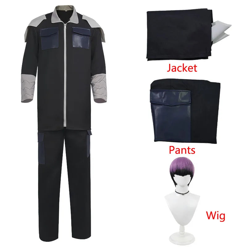 Kaiju No. 8: Hoshina Soshiro Cosplay Cosplay Costumes Jacket Pants Soshiro Hoshina Suit Wig Halloween Carnival Cos Adult Men