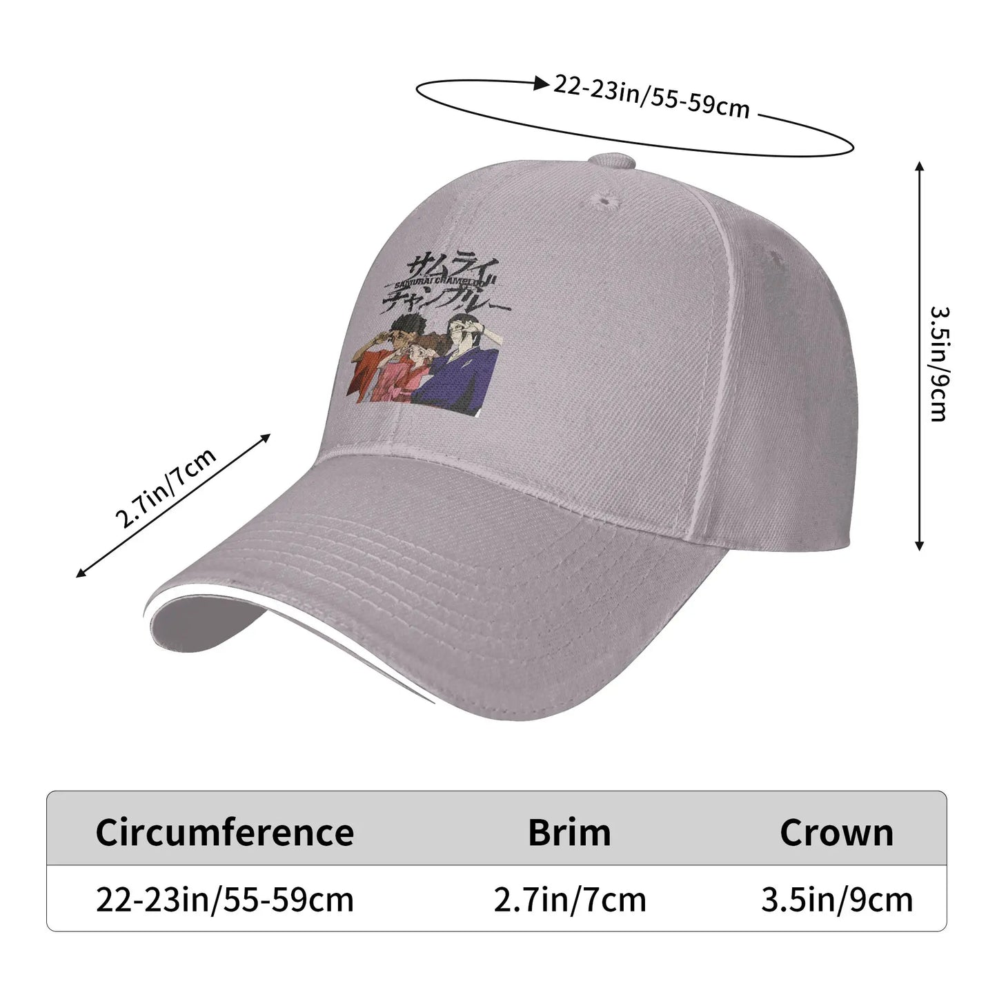 Samurai Champloo: Casual Baseball Cap Main Characters Trucker Hat For Female Male Dropshipping Street Style Baseball Caps