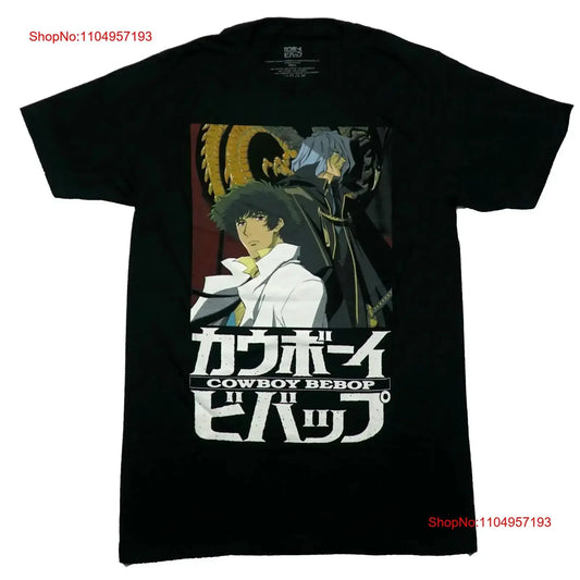 Cowboy Bebop: New Adult T Shirt Spike and Vicious Over Kanji Name vintage Washed homme designer clothes graphic streetwear