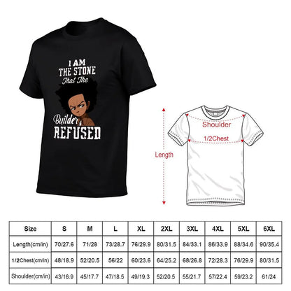 The Boondocks: funny T-Shirt shirts graphic tees customs design your own summer clothes blue lock mens big and tall t shirts