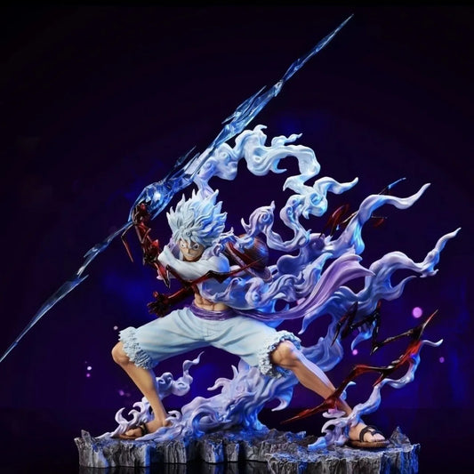 One Piece: 25cm Raiden Five Gear Nica Lightning Luffy Action Figure Model Statue Doll Toys Collection Decoration Model Toys Gift