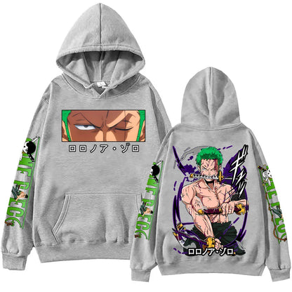 One Piece: Zoro Hoodie Harajuku Hip Hop Pullover Tops Sweatshirt Gift