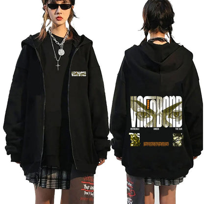 Anime Vinland Saga Miyamoto Musashi Invincible Under The Sun Zipper Hoodie Men's Women Manga Casual Oversized Zip Up Jacket Coat