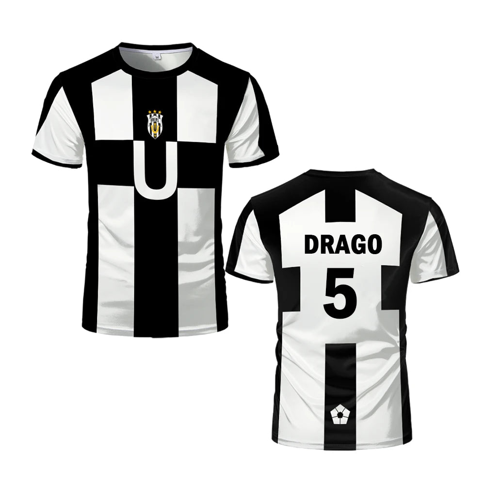 Blue Lock: Ubers Jerseys Summer Soccer T Shirts Cosplay Uniforms Barou Aiku T Shirt Unisex Street Wear Tops AIKU