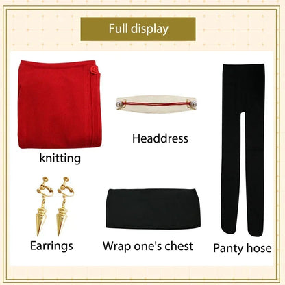 Spy x Family: Yor Forger Cosplay Long Red Knitting Sweater Costume Anime Spy family Women's Wear