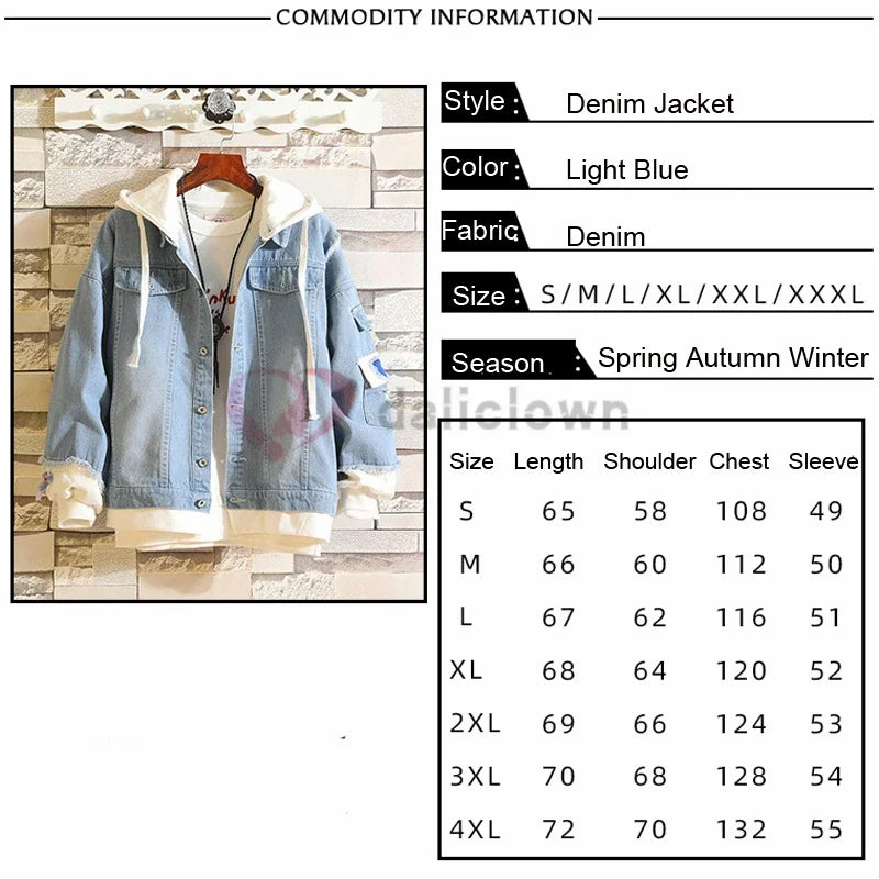 My Hero Academia: Midoriya Bakugou Katsuki Shoto Todoroki  Hoodie Denim Jacket