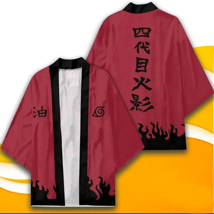 Naruto: Akatsuki Uzumaki Itachi Red Cloud Kimono Shirt Haori Yukata Printing Cosplay Robe Costume Christmas Festival Gifts