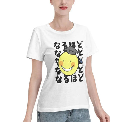 Assassination Classroom: Octopus Koro Sensei T-Shirt Women Short Sleeve T Shirts O-Neck Clothes Cotton Summer Tees Streetwear