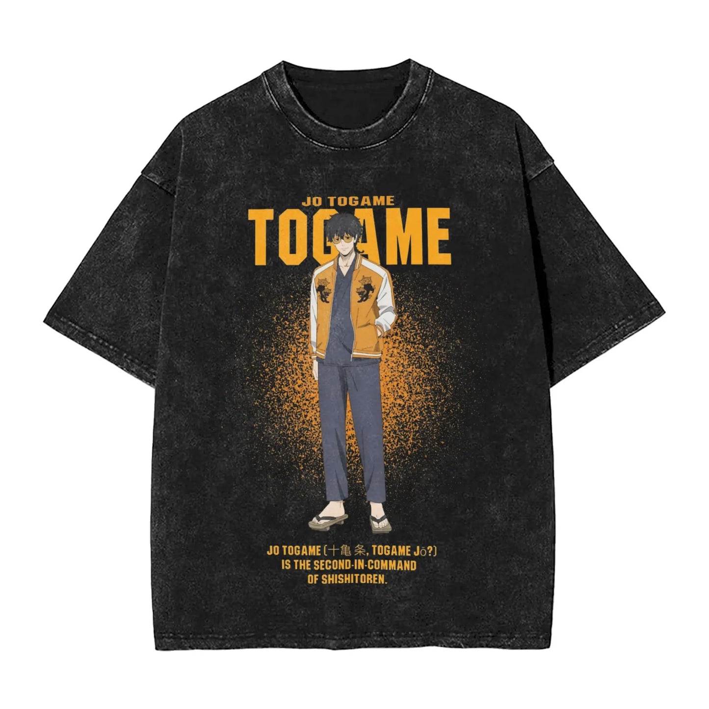 Wind Breaker: Jo Togame Washed T Shirt Novelty Harajuku Oversize Tee T-Shirts 100% Cotton